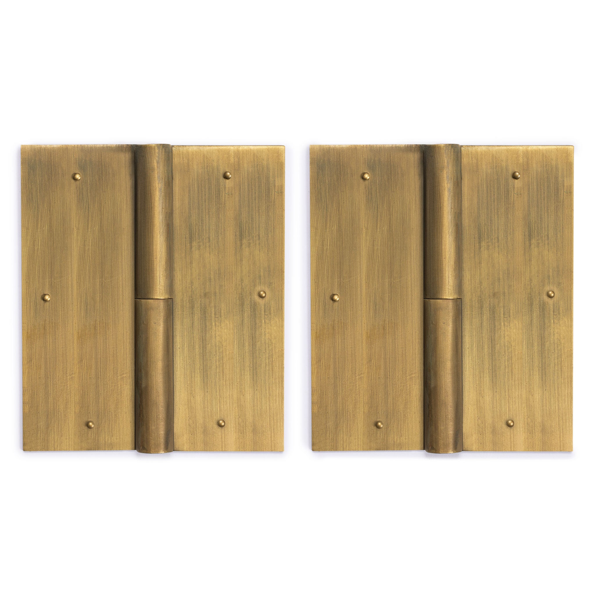 Square Brass Hinge 4.7" - Set of 2-Chinese Brass Hardware