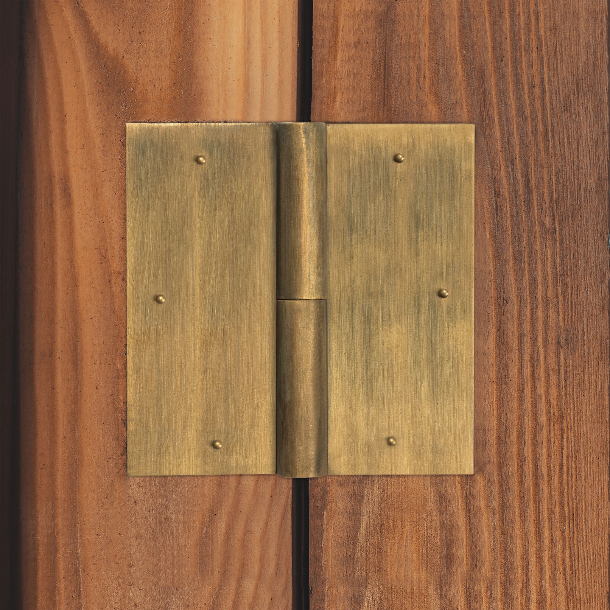 Square Brass Hinge 4.7" - Set of 2-Chinese Brass Hardware