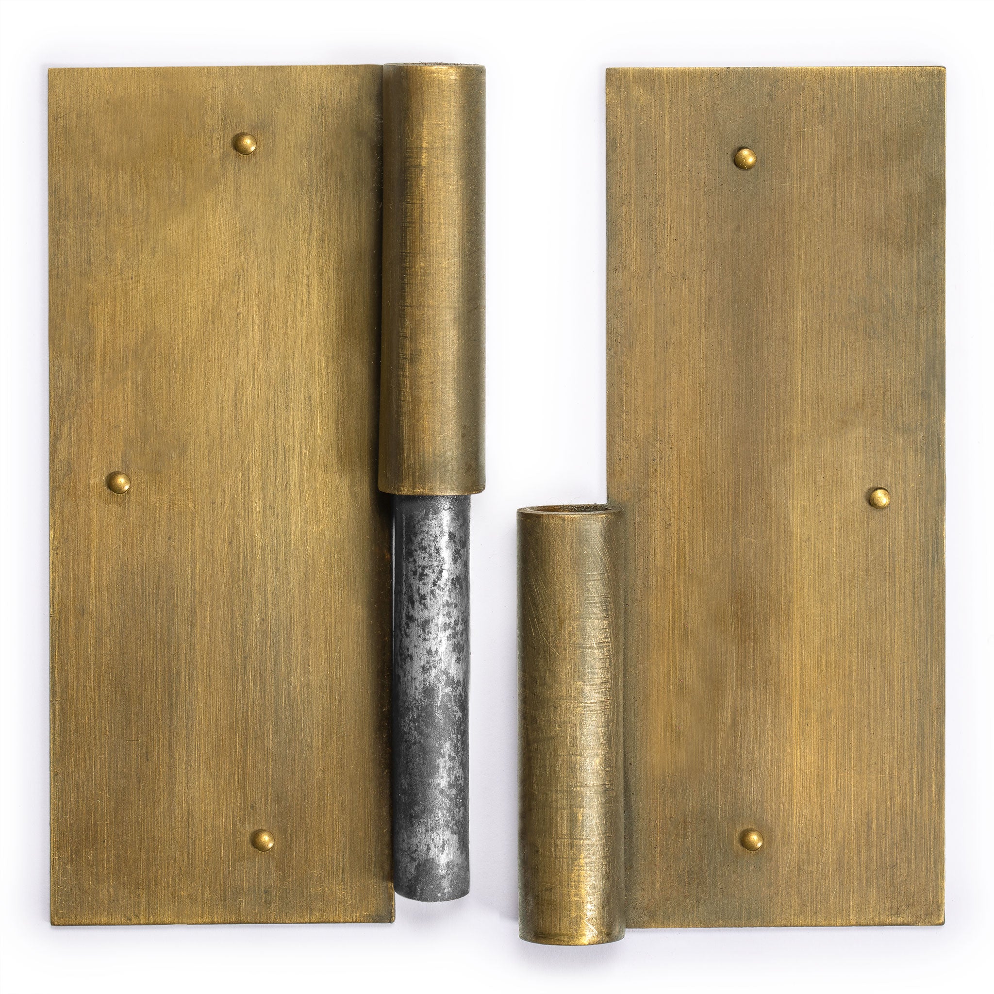 Square Brass Hinge 4.75" - Set of 2-Chinese Brass Hardware