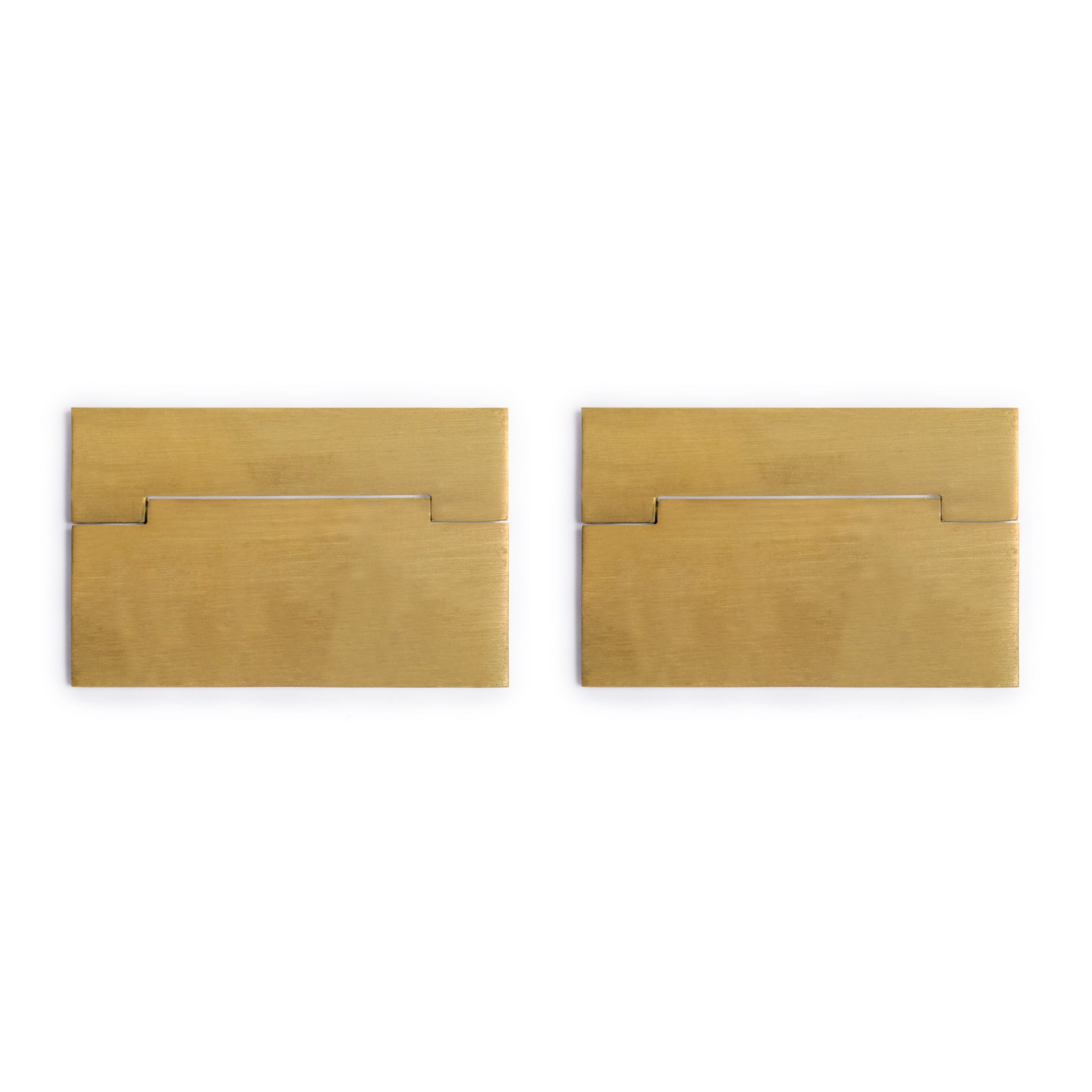 Square Pulls 3.3" - Set of 2-Chinese Brass Hardware