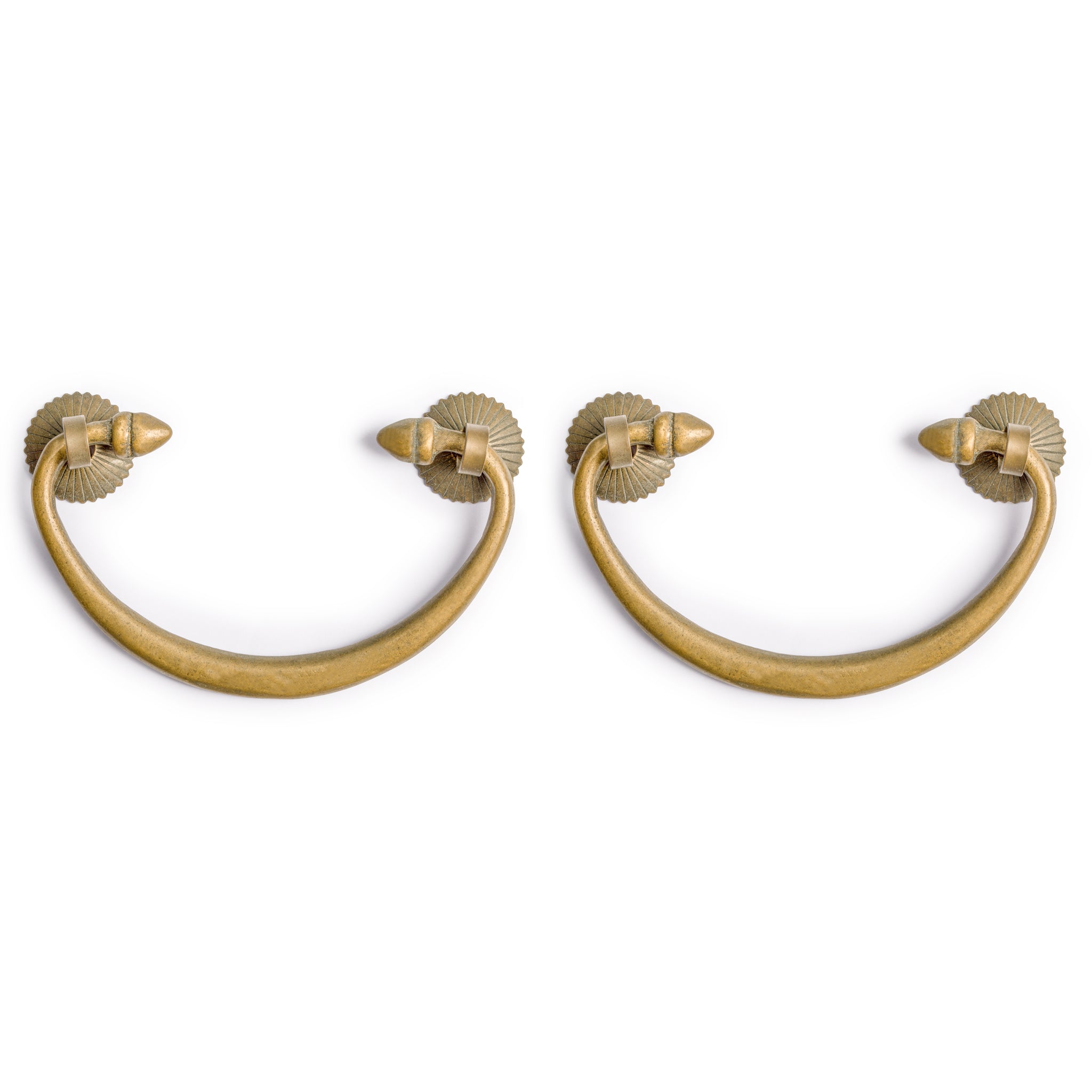 Two Stitch Pulls 3.8" - Set of 2-Chinese Brass Hardware