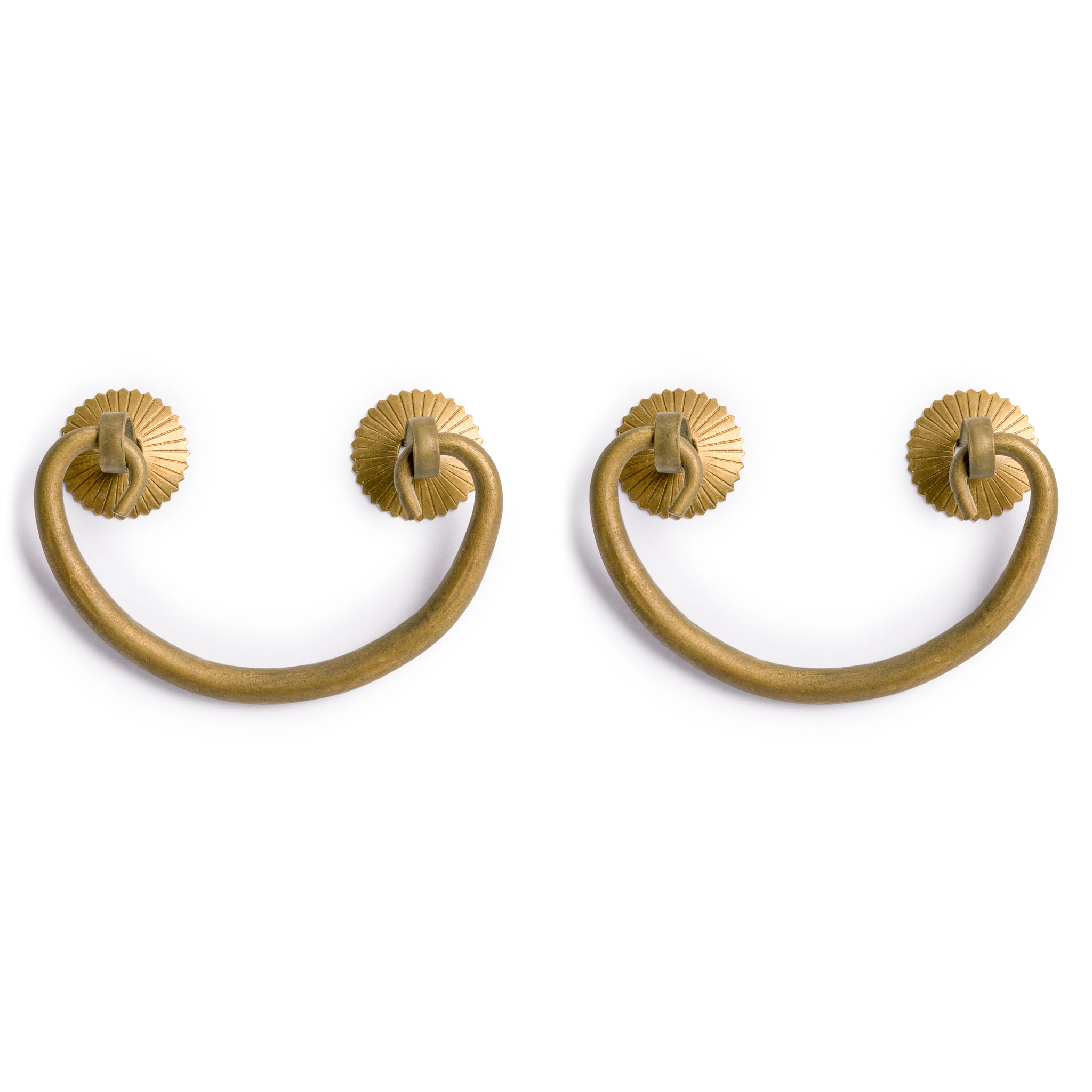 Two Wheel Pulls 3" - Set of 2-Chinese Brass Hardware