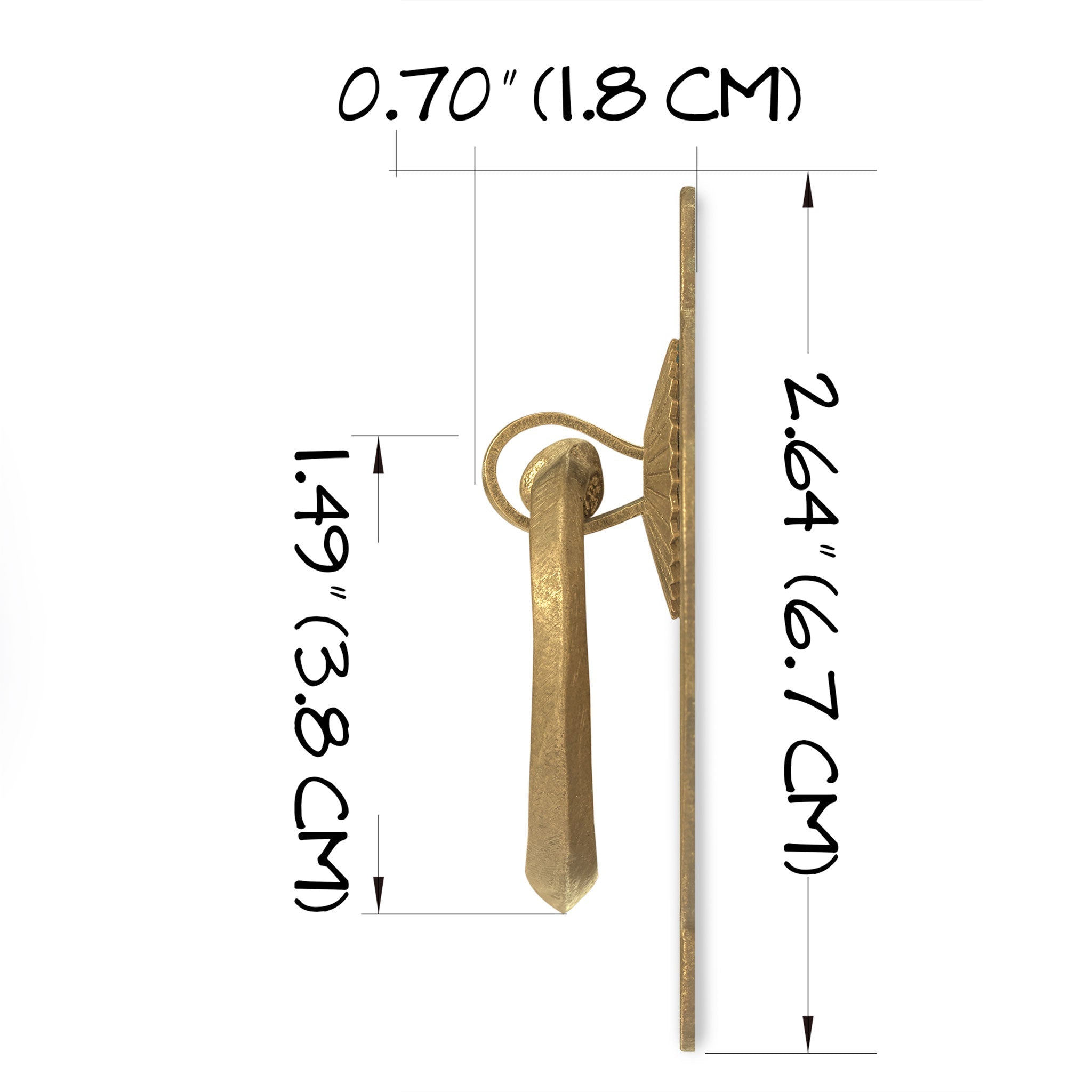 Wealthy Handle Pulls - Set of 2-Chinese Brass Hardware