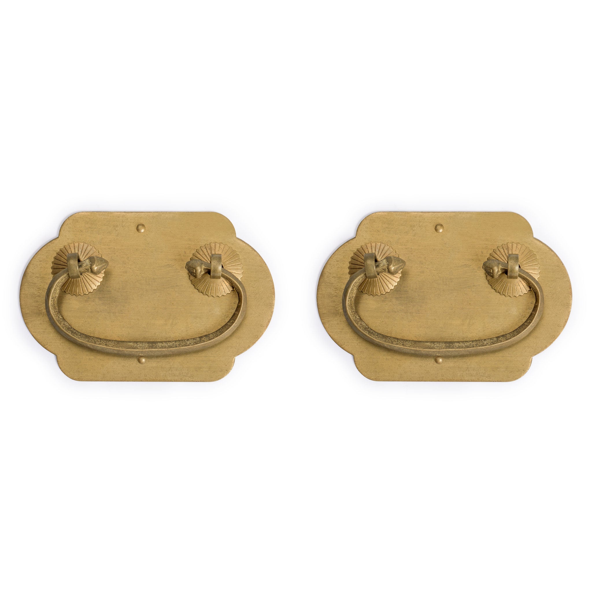 Wealthy Handle Pulls - Set of 2-Chinese Brass Hardware