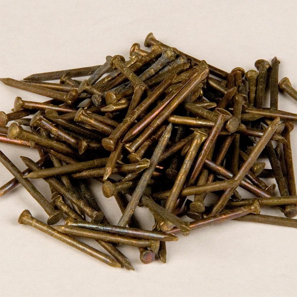 Pure Brass Nails - Bag of 100-Chinese Brass Hardware